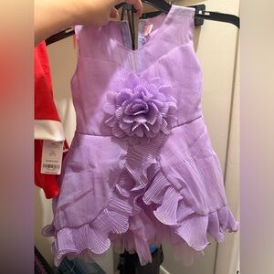 Pink Dress with Floral Detail